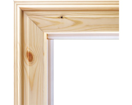 Vue détaillée d''un cadre de fenêtre en bois