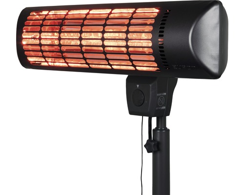 Elektrischer Heizstrahler mit Standfuß für den Außenbereich