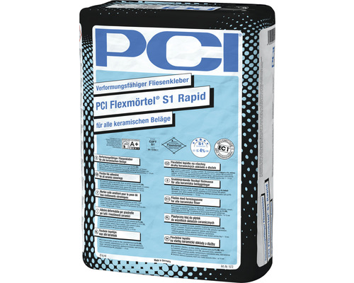 PCI Flexmörtel S1 Rapid 20 kg Sack PCI Flexmörtel S1 Rapid flexibler Fliesenkleber für keramische Beläge