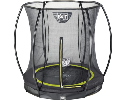 Trampoline EXIT Toys noir avec filet de sécurité