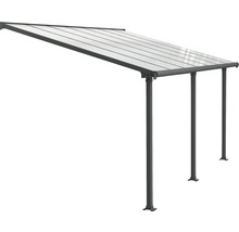 Terrassenüberdachung Palram – Canopia Olympia 3x4.2 425 x 295 cm RAL7016 grau