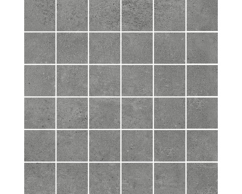 Mosaïque en grès cérame fin HOMEtek anthracite lappato 29,8x29,8 cm, lot de 3