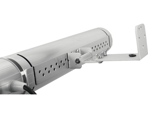 Detailansicht einer Heizstrahlerbefestigung