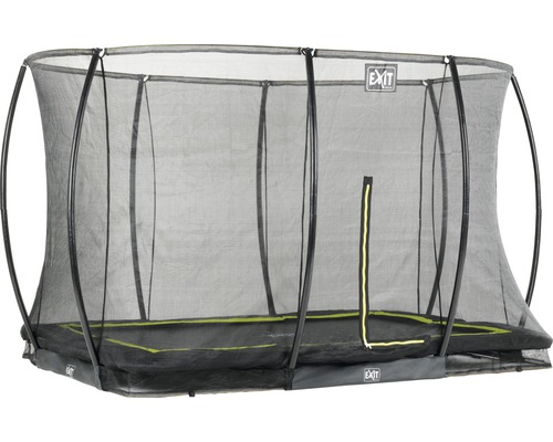 Trampoline de jardin rectangulaire avec filet de sécurité