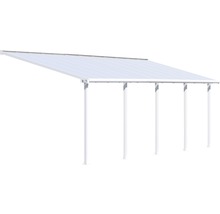 Toiture pour terrasse Palram – Canopia Olympia 3x7,3 739 x 295 cm blanc