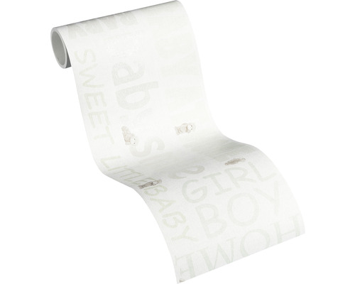 Rouleau de papier peint avec des motifs et des inscriptions adaptés aux enfants