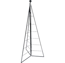 Colonne métallique pour plantes en forme de pyramide pour la décoration de jardin et le support de plantes