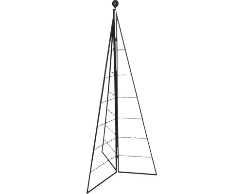 Sapin de Noël en métal Lafiora pliable h 120 cm noir Sapin de Noël en métal Lafiora pliable h 120 cm noir
