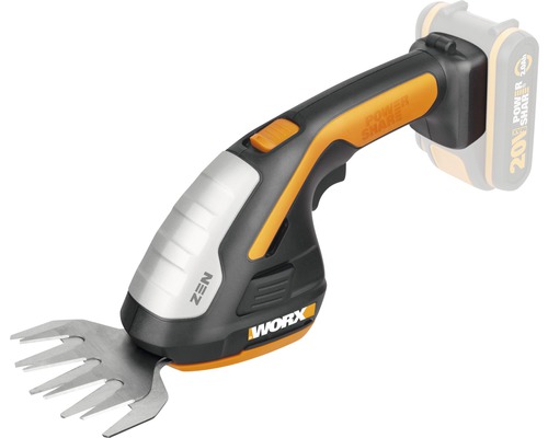 Sculpte-haie/cisaille à gazon sans fil WORX 20 V 12 cm/20 cm WG801E.9, sans batterie ni chargeur-0