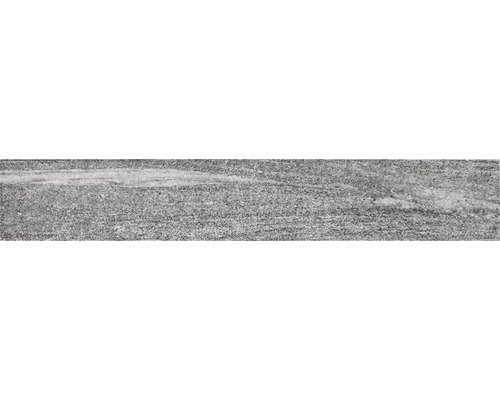 Contremarche Flairstone Arctic Gneis gris 115x15 cm légèrement chanfreiné des deux côtés courts