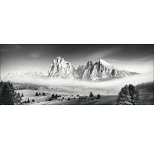 Tableau en verre Mist & Mountain 50x125 cm