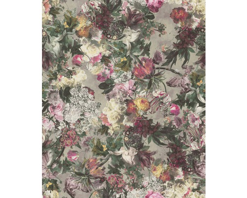 Vliestapete 605631 Passepartout Blumen rosa Tapete mit Blumenmuster