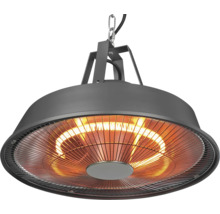 Hängender Heizstrahler für den Aussenbereich mit Lampe
