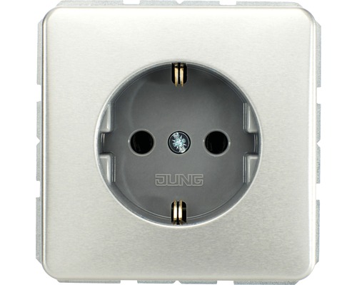 Jung CD 1520 PT Steckdose platin CD 500 Jung Schuko Steckdose mit Metallrahmen
