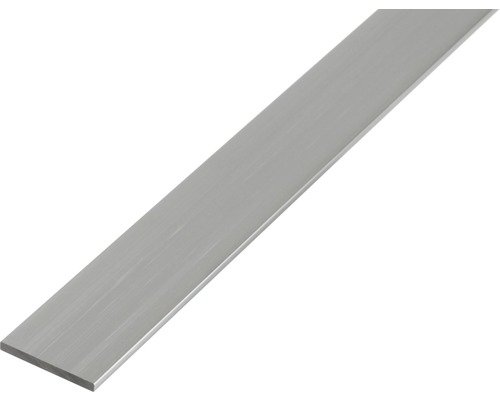Barre plate Aluminium argent 25 x 2 x 2 mm , 2 m