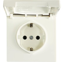 Prise de courant avec couvercle rabattable blanc alpin Jung LS 1520 KL WW LS990/LS-design-thumb-0