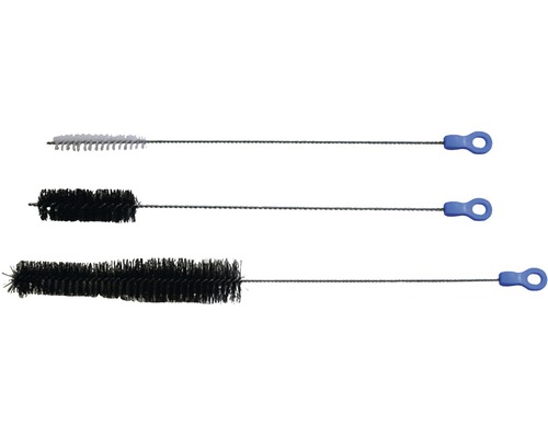 Set de brosses de nettoyage pour tuyau HOBBY longueur 37 cm, diamètre de brosse 1,5 / 2,5 / 3,5 cm-0