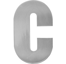 Numéro de porte acier inoxydable satiné « c » 120 mm