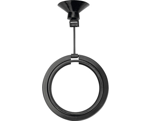 Lampenring mit Saugnapf zur Befestigung an glatten Oberflächen