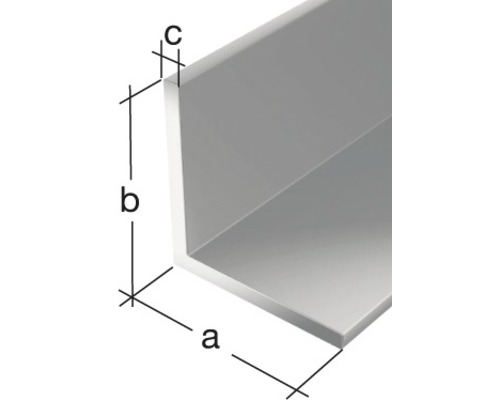 Profilé d''angle avec dimensions