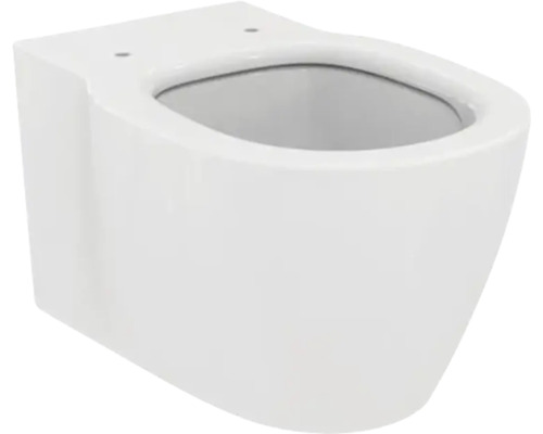 WC suspendu Ideal Standard Connect cuvette à fond creux sans bride de rinçage Aquablade blanc avec revêtement sans abattant WC E047901