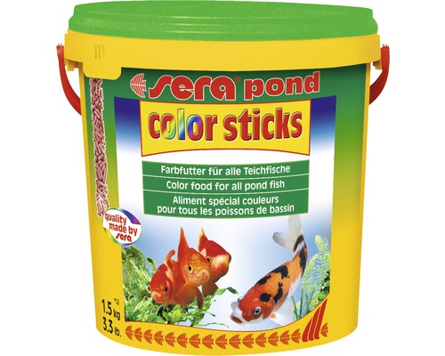 Nourriture pour poissons sera pond color sticks 10 l
