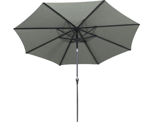 Parasol de jardin ouvert avec mécanisme à manivelle