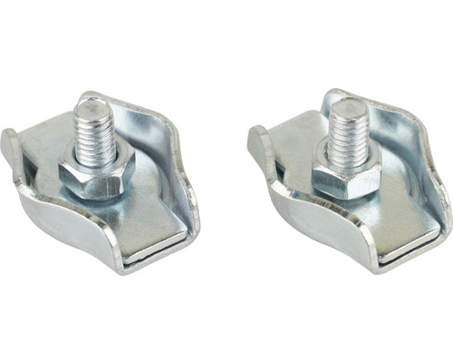 Deux colliers de serrage avec vis et écrou