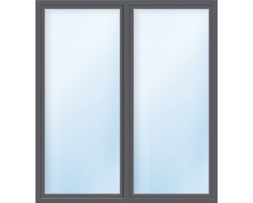 Balkontür Kunststoff 2-flg. ARON Basic weiß/anthrazit 1500x1900 mm
