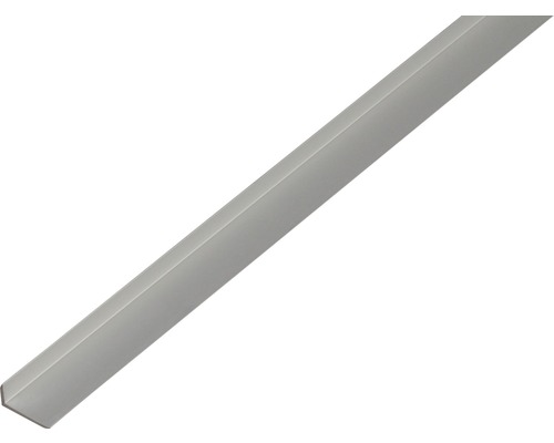 Profilé de protection des arêtes en aluminium argenté 19x8x1.6 mm, 1 m