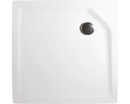 Quadratische Duschwanne mit Abfluss