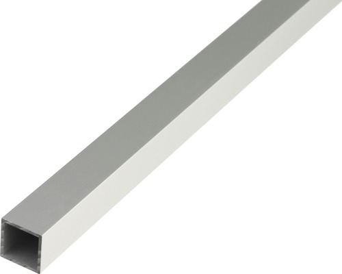 Vierkantrohr Alu silber 10x10x1 mm, 1 m Quadratisches Aluminiumprofil