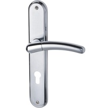 Poignée de porte avec longue plaque pour portes intérieures