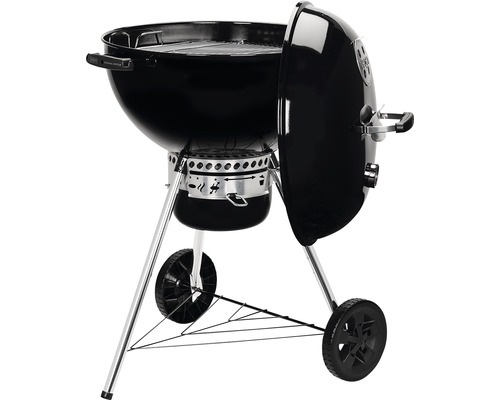 Weber Barbecue à Charbon Classic Kettle 57 cm - Barbecue à Couvercle,  Thermomètre Intégré, Pieds et Roues - Barbecue d'Extérieur Autoportant avec  Vasque en Porcelaine Émaillée - Noir (1341504) : : Jardin