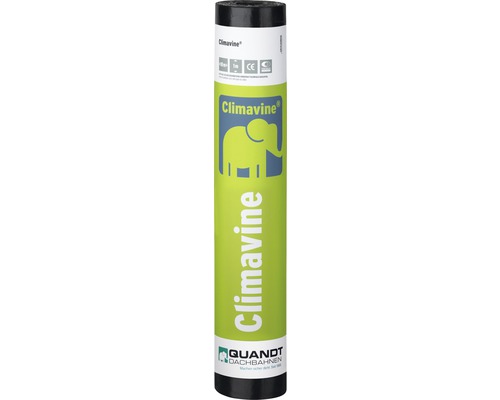 Bande bitumée à souder Quandt en bitume Jumboplan® Climavine PYE PV 250 S5 SS NOx-Off ardoisée gris rouleau de 5 m x 1 m = 5 m²