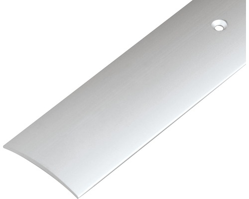 Übergangsprofil Alu silber eloxiert 30x1,6 mm, 0,9 m Aluminium Übergangsprofil mit Bohrung