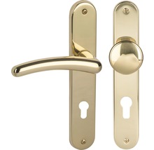 Ensemble de ferrures de porte avec rosace à clé et poignée de porte
