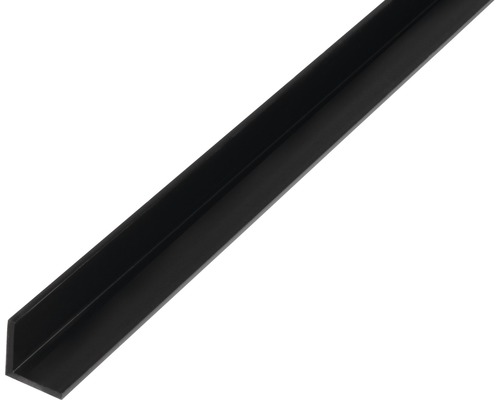 Cornière PVC 10x10x1 mm, 2 m isocèle noire