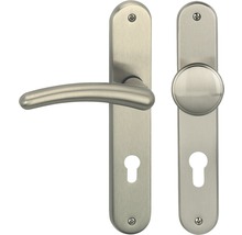 Garniture de porte avec poignée et bouton pour portes intérieures