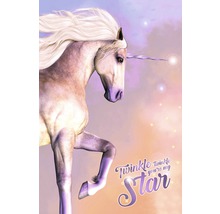 Illustration d''une licorne avec l''inscription Twinkle Twinkle You''re My Star