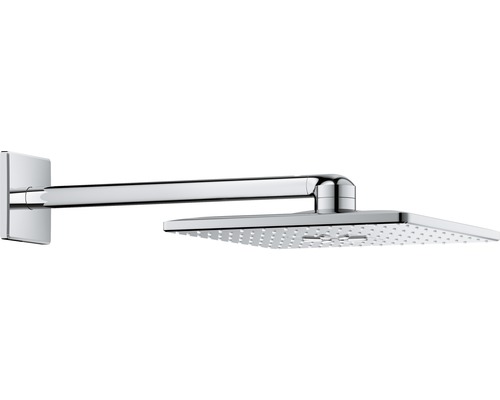 Set de pommeaux de douche GROHE Rainshower SmartActive 310 Cube 26479000 31x31 cm avec bras de douche 43 cm chrome