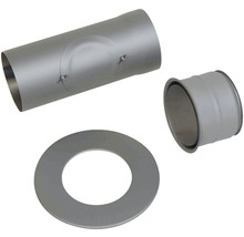 Auspuffrohrset mit Rohren und Dichtung für Ofen- und Kamininstallationen