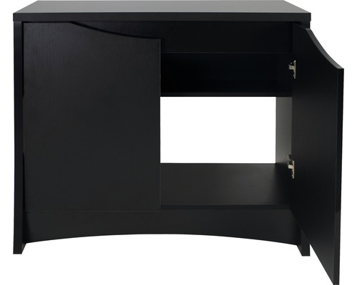 Meuble sous-lavabo avec deux portes et une étagère