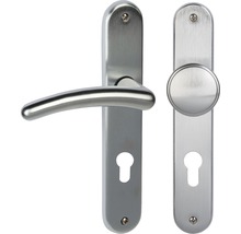 Ensemble de ferrures de porte en acier inoxydable avec poignée de porte et bouton rotatif