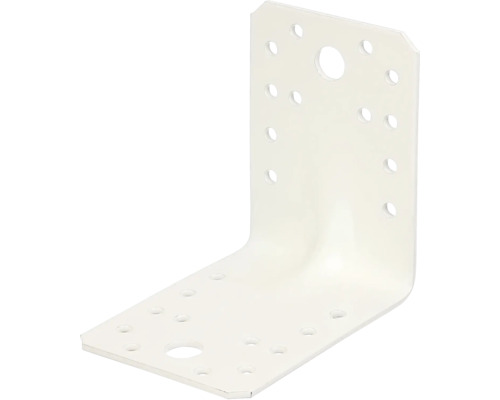 Raccord d'angle grande capacité de charge 90x90x65mm avec moulure, blanc avec revêtement plastique, 1 unité-0