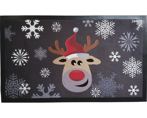 Schmutzfangmatte Red Nose Hirsch 45x75 cm-0