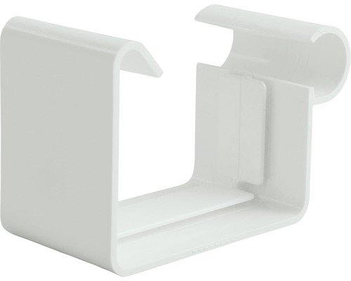 Connecteur de chéneau Marley plastique rectangulaire carré blanc signalisation RAL 9016 DN 70 mm