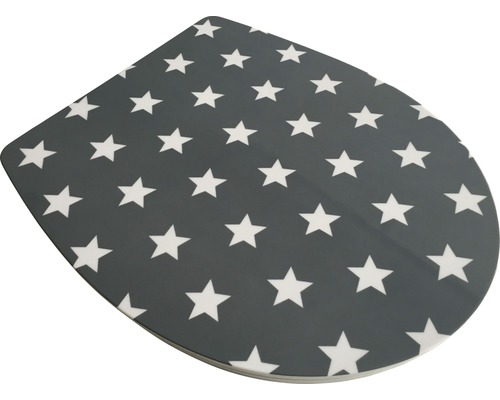 Abattant de WC avec motif étoilé