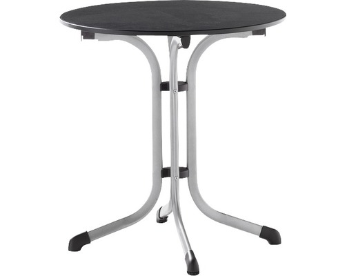 Table rabattable vivodur Ø68 x 72 cm gris graphite