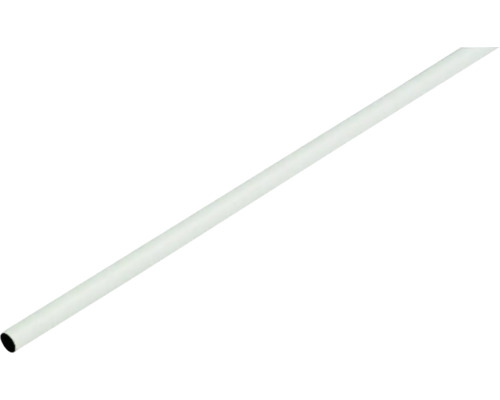 Barre de penderie ronde, pour charge moyenne, 1200 mm, blanc, 1 pièce Tube métallique